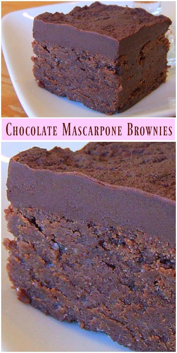 Schokoladen Mascarpone Brownies — Rezepte Suchen