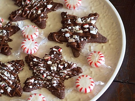 plate of Chocolate Peppermint Stars
