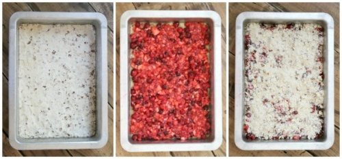 Cran Apple Raspberry Bars - Recipe Girl