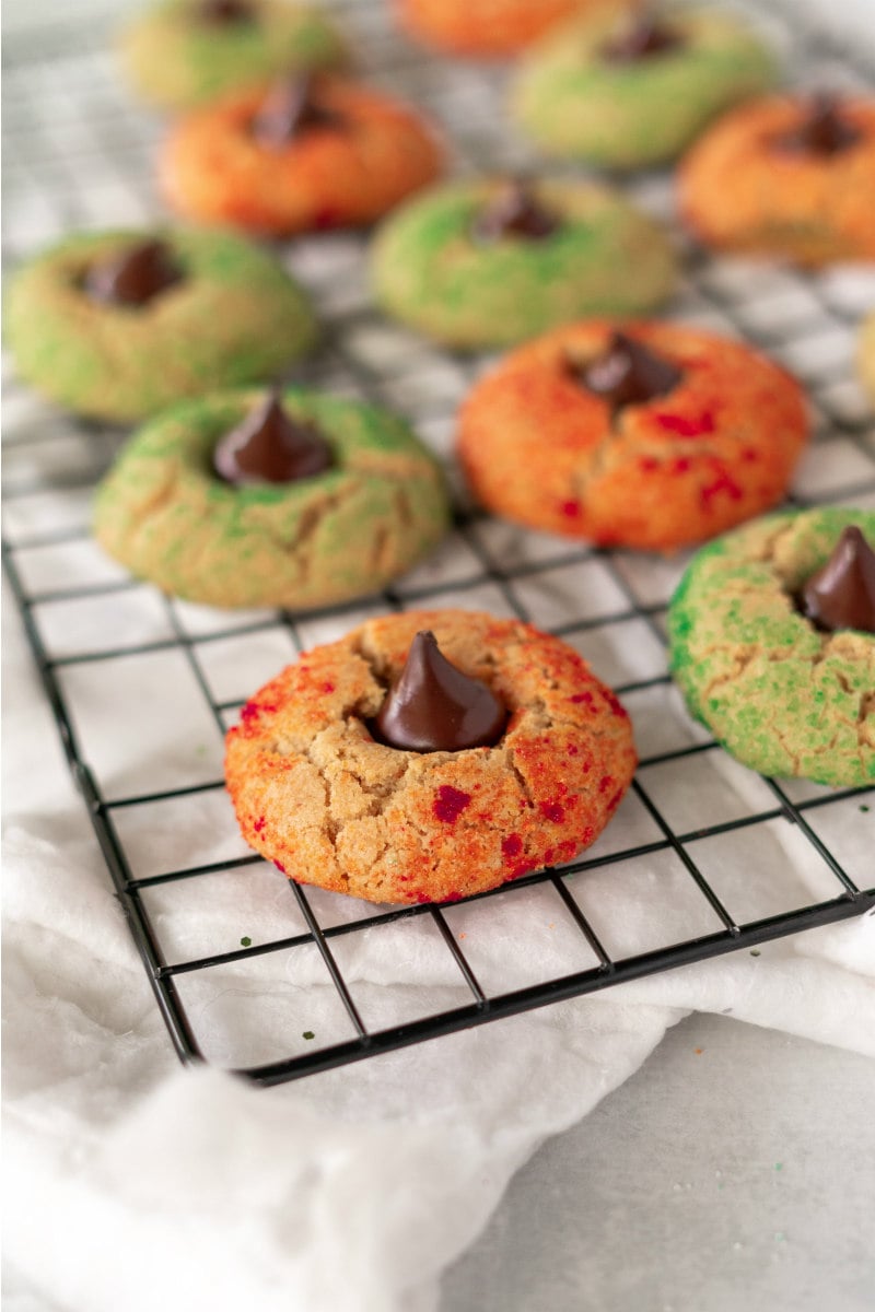 Chocolate Kiss Peanut Butter Blossoms