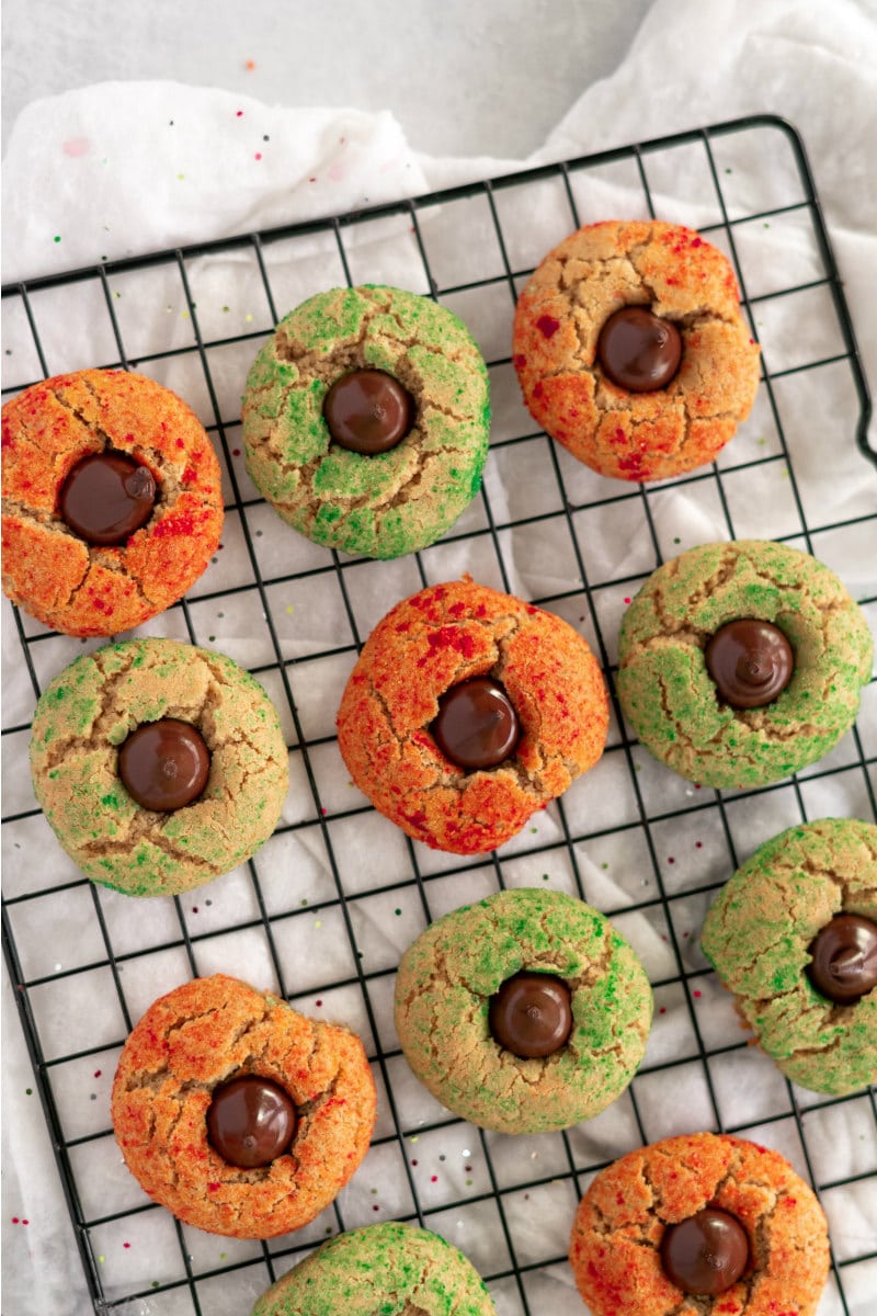 Chocolate Kiss Peanut Butter Blossoms