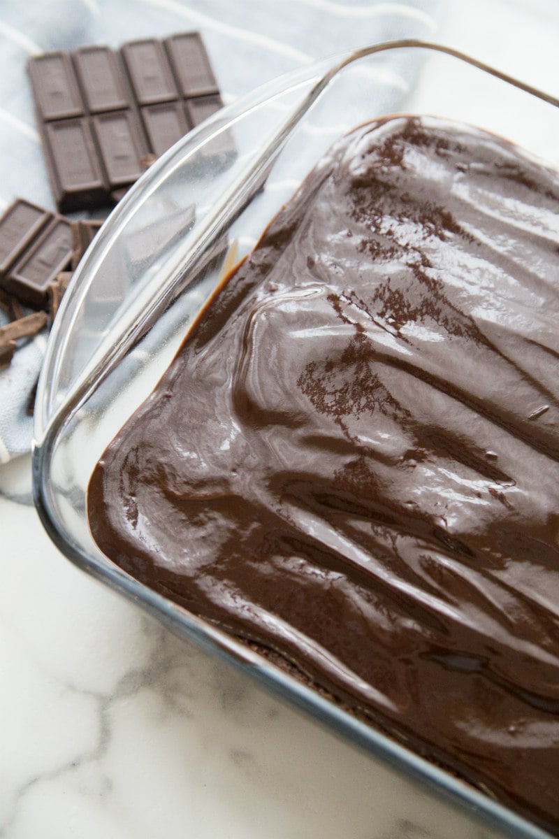 Chocolate Mascarpone Brownies with Chocolate Ganache