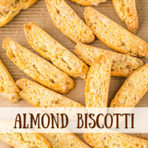 pinterest image for almond biscotti