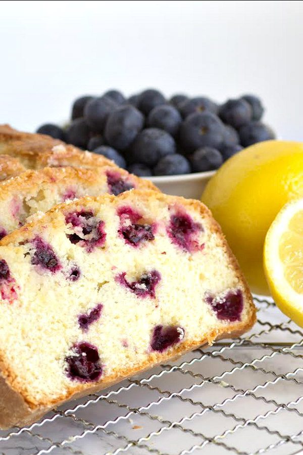 Blueberry Lemon Loaf Cake Recipe - RecipeGirl.com