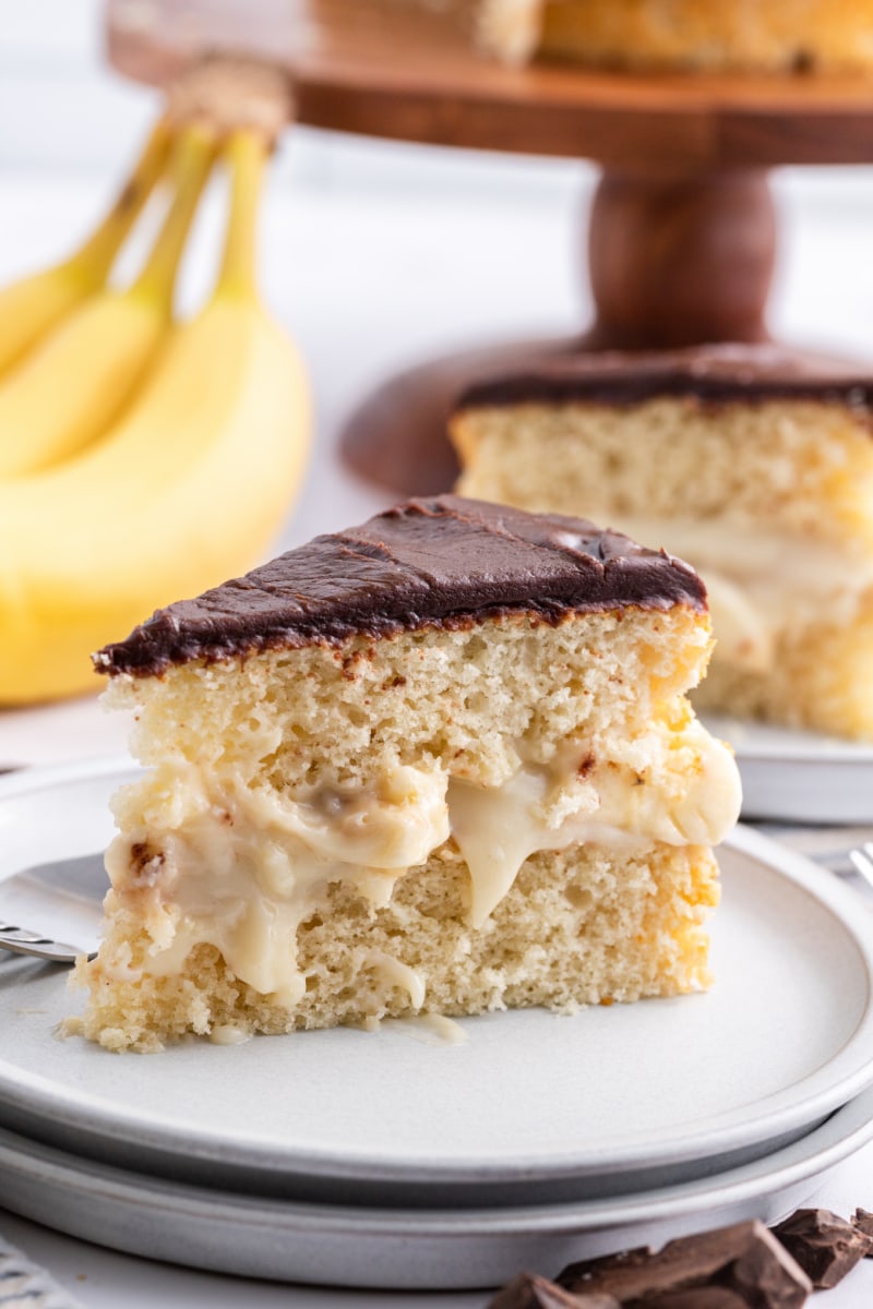 slice of boston banana cream pie