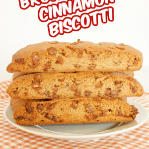 pinterest image for brown sugar cinnamon biscotti