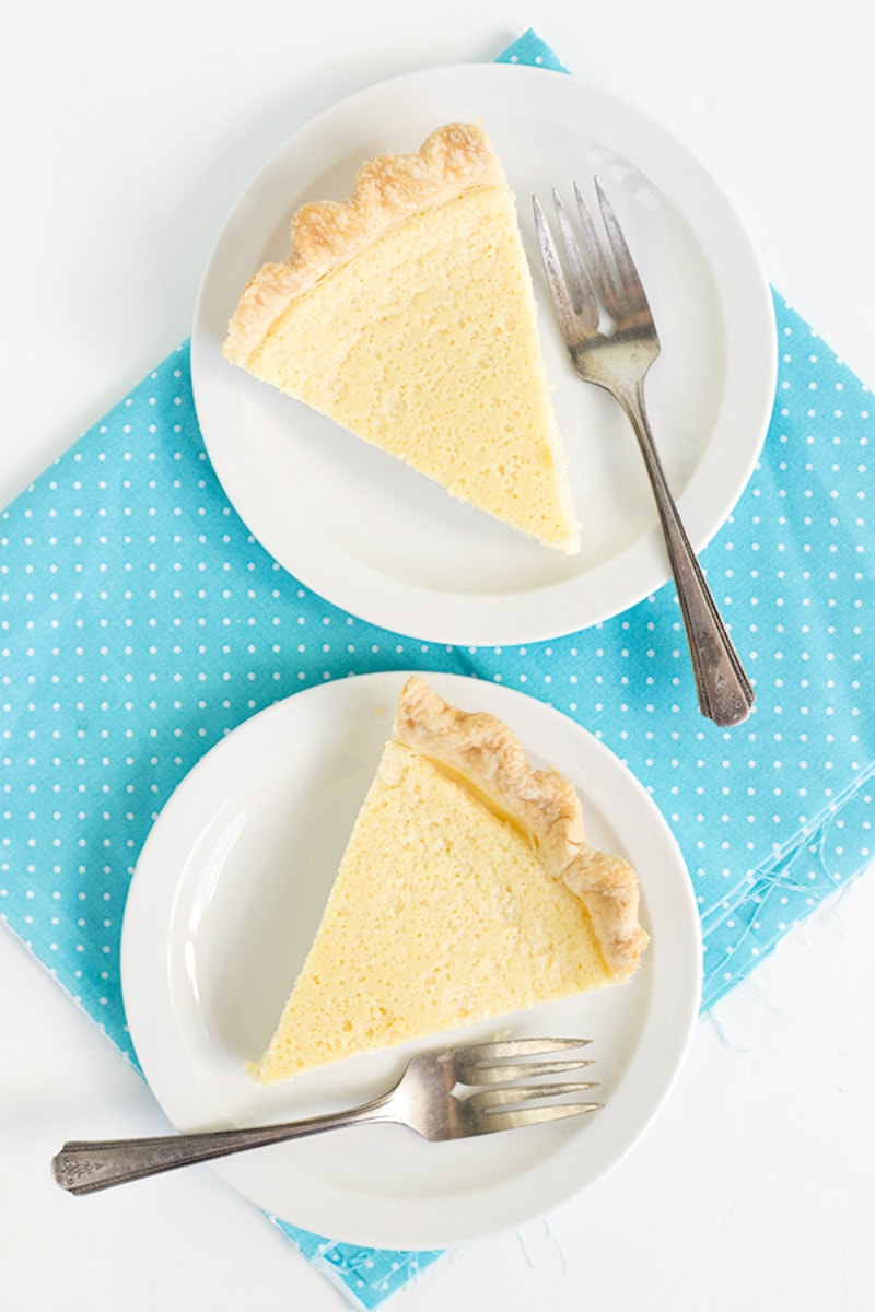 Sliced of Buttermilk Pie