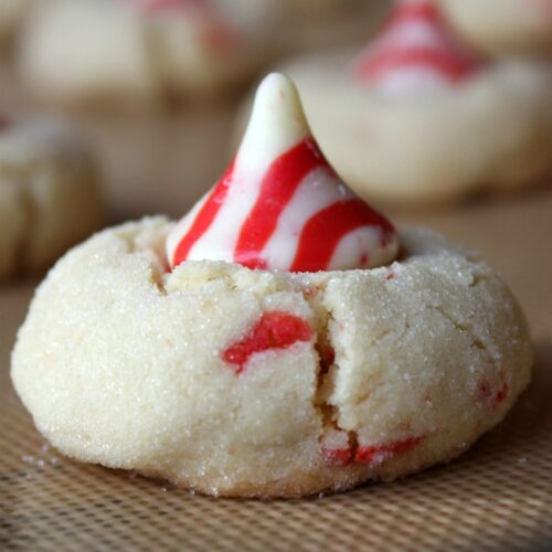 Candy Cane Kiss Cookies Recipe Girl