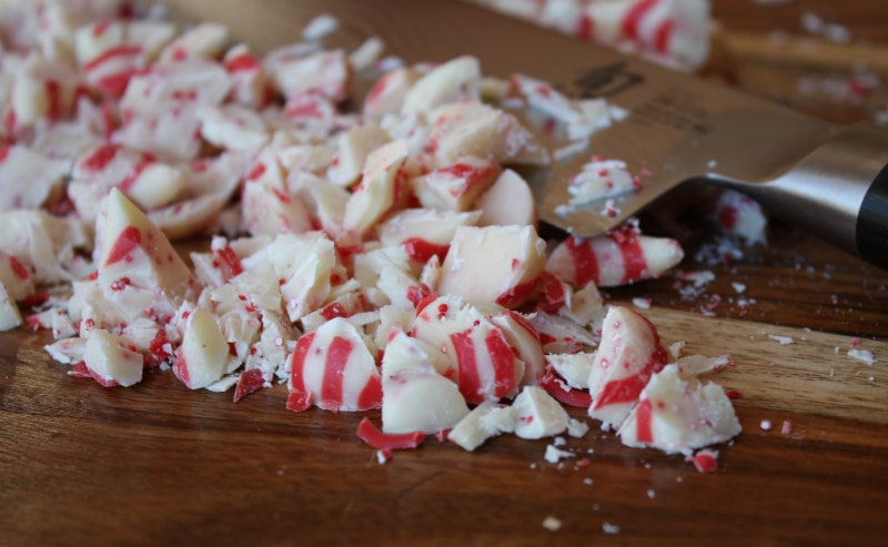 Chopped Candy Cane Kisses