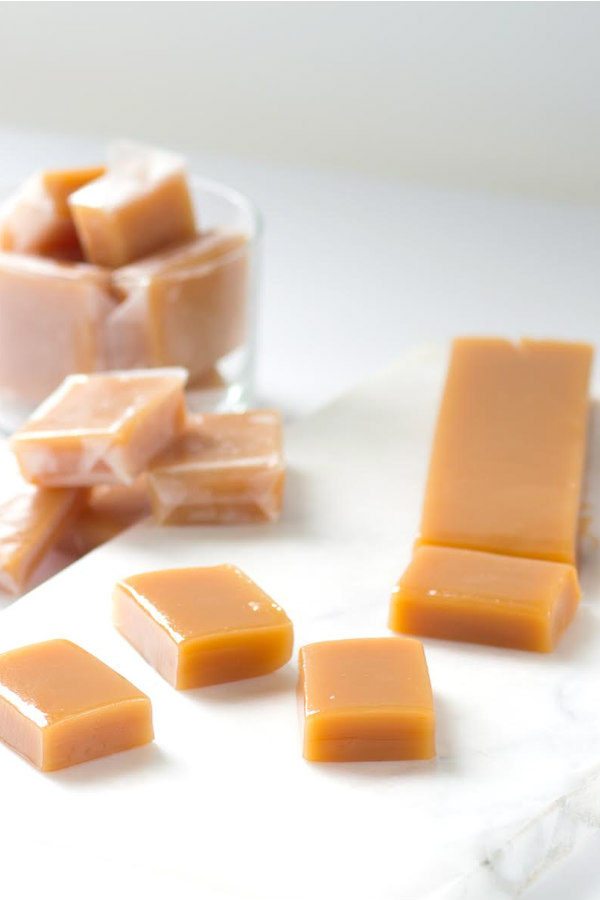 Simple recipe for making Homemade Caramels - by RecipeGirl.com