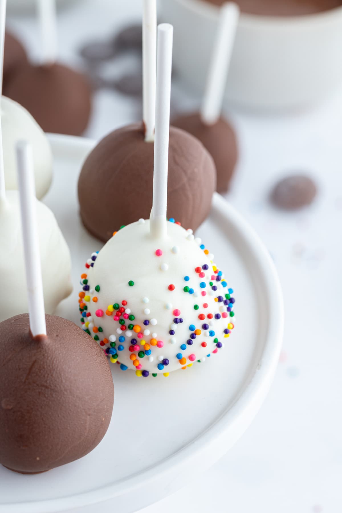 cheesecake pops on plate