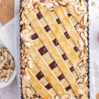 cherry almond tart