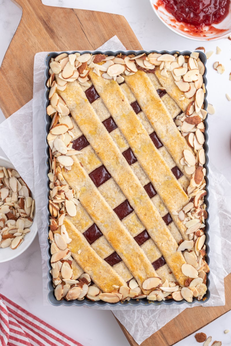 cherry almond tart