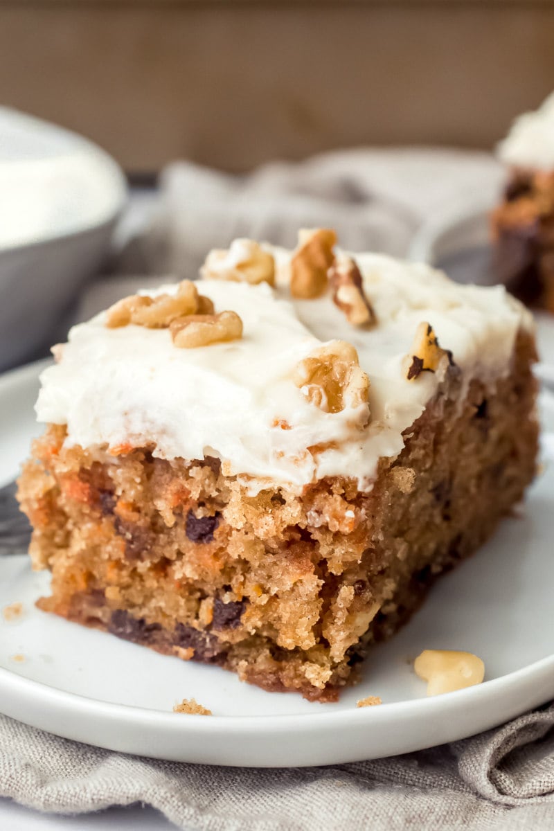 Pumpkin Cake with Chocolate Chips - Mom On Timeout