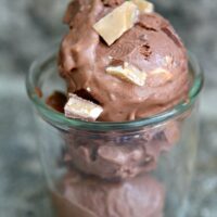 Chocolate Cinnamon Gelato with Heath Bar Toffee Bits