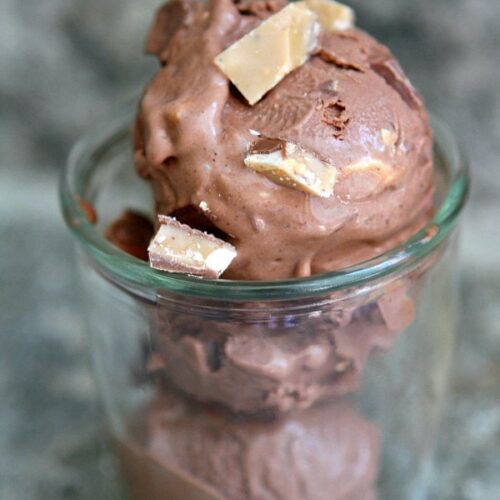 Chocolate Cinnamon Gelato with Toffee Bits Recipe Girl
