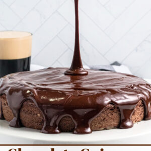 pinterest image for chocolate guinness stout cake