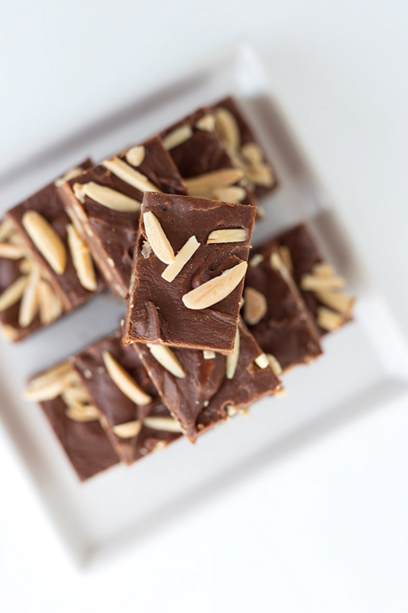 Chocolate Toasted Almond Fudge