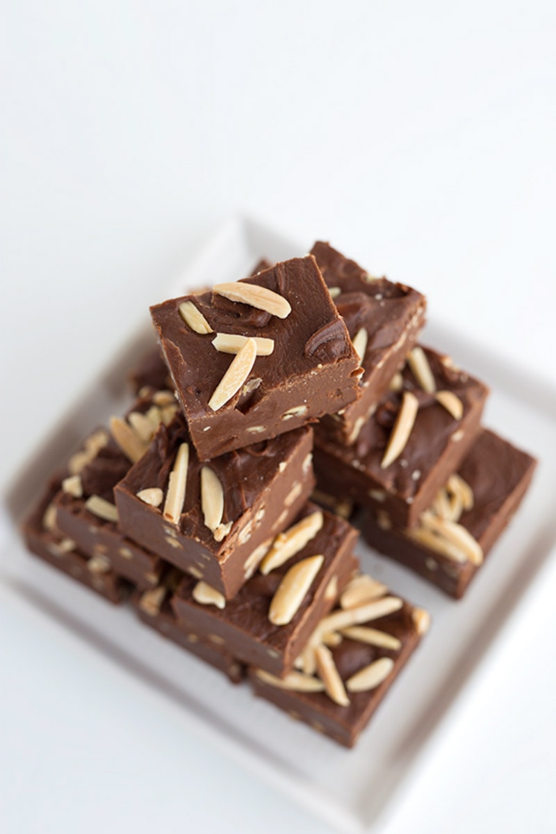 Chocolate Toasted Almond Fudge