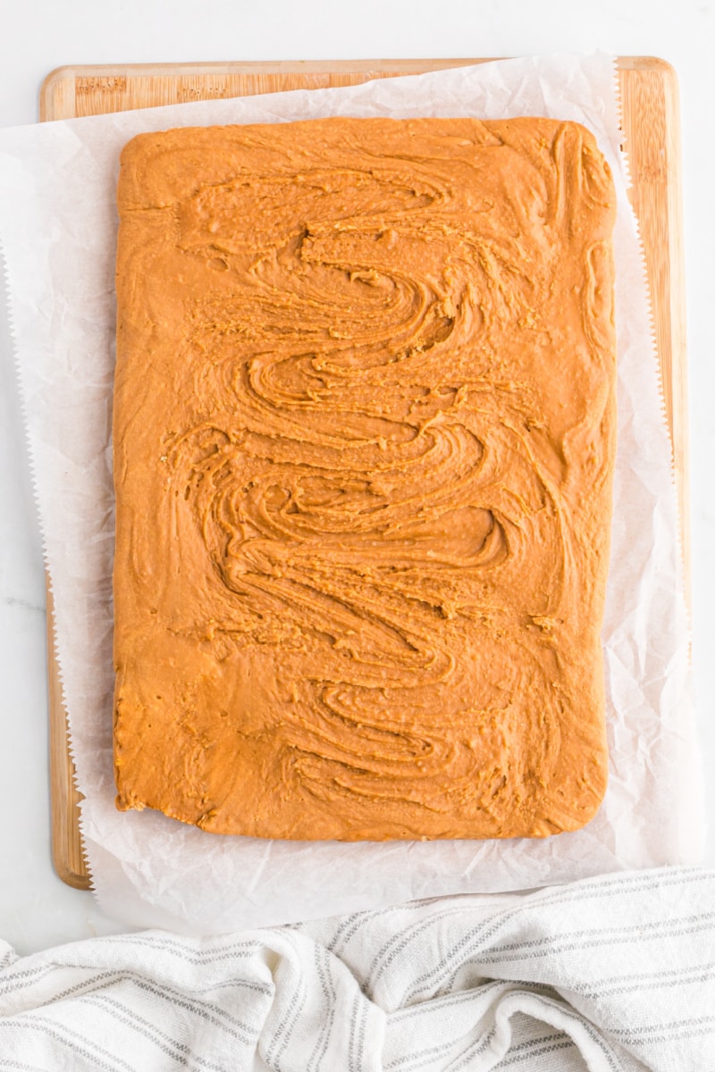 slab of cinnamon fudge