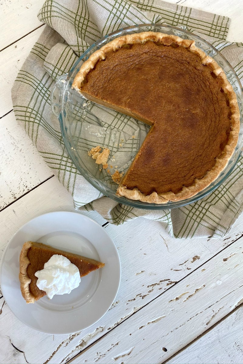 slice of Classic Pumpkin Pie