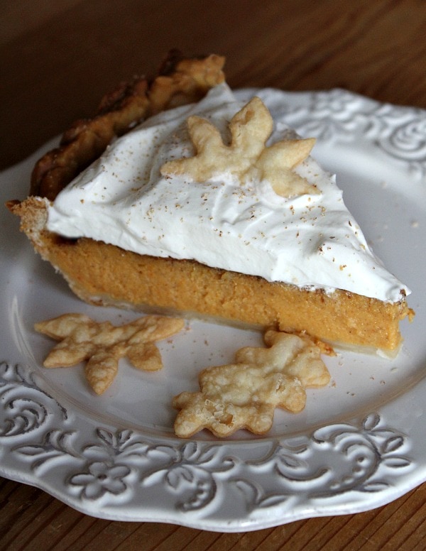 slice of Classic Pumpkin Pie