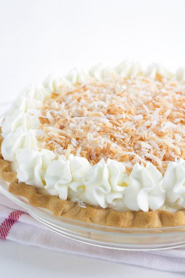 Coconut Cream Pie - recipe from RecipeGirl.com