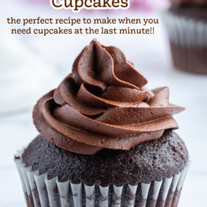 pinterest image for emergency blender cupcakes