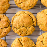 extra crispy gingersnaps on a cooking rack