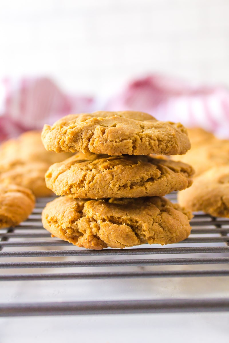 three gingersnaps stacked