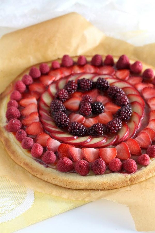 Fresh Fruit Pizza with Lemon Curd Recipe