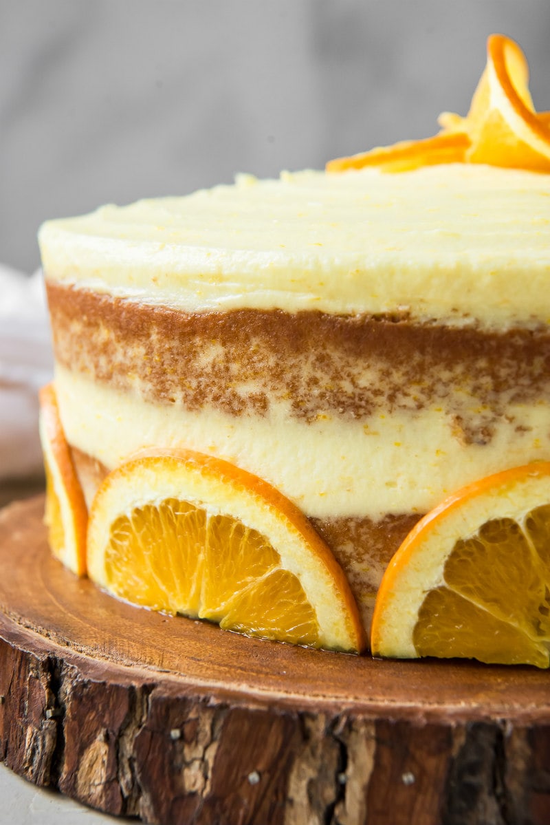 fresh orange layer cake