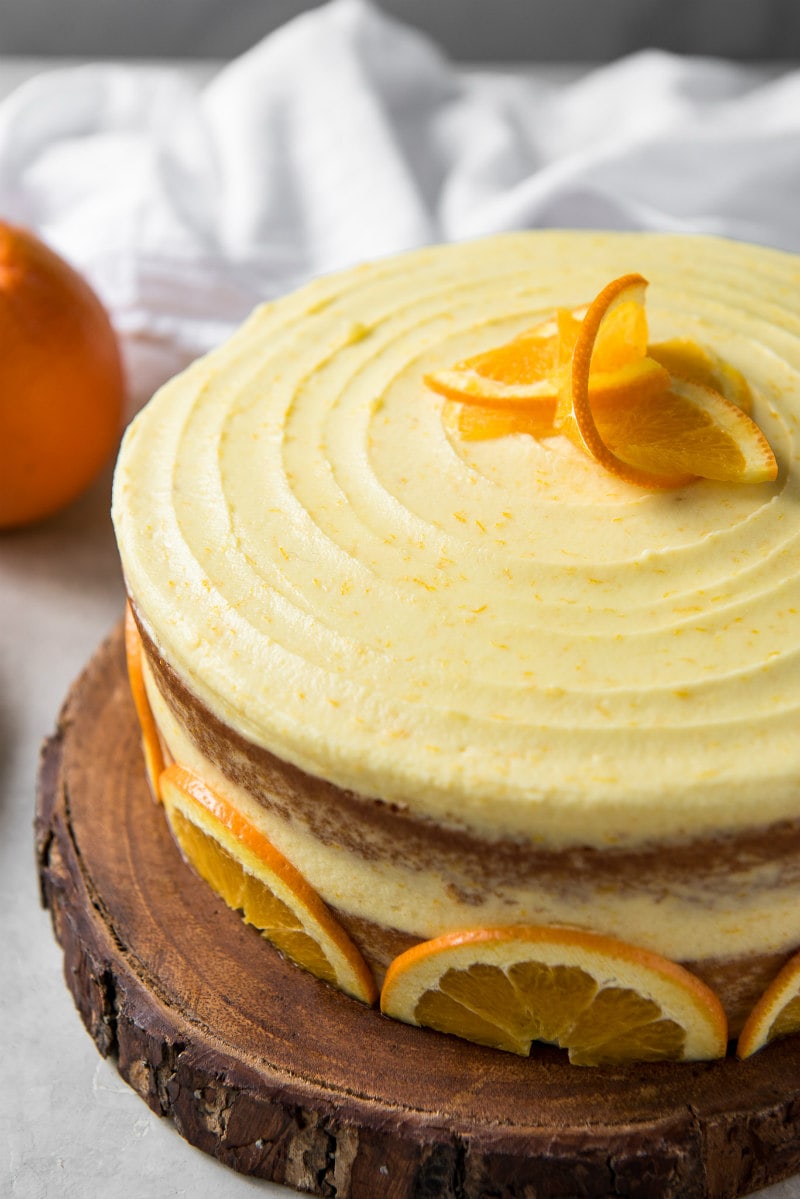 fresh orange layer cake