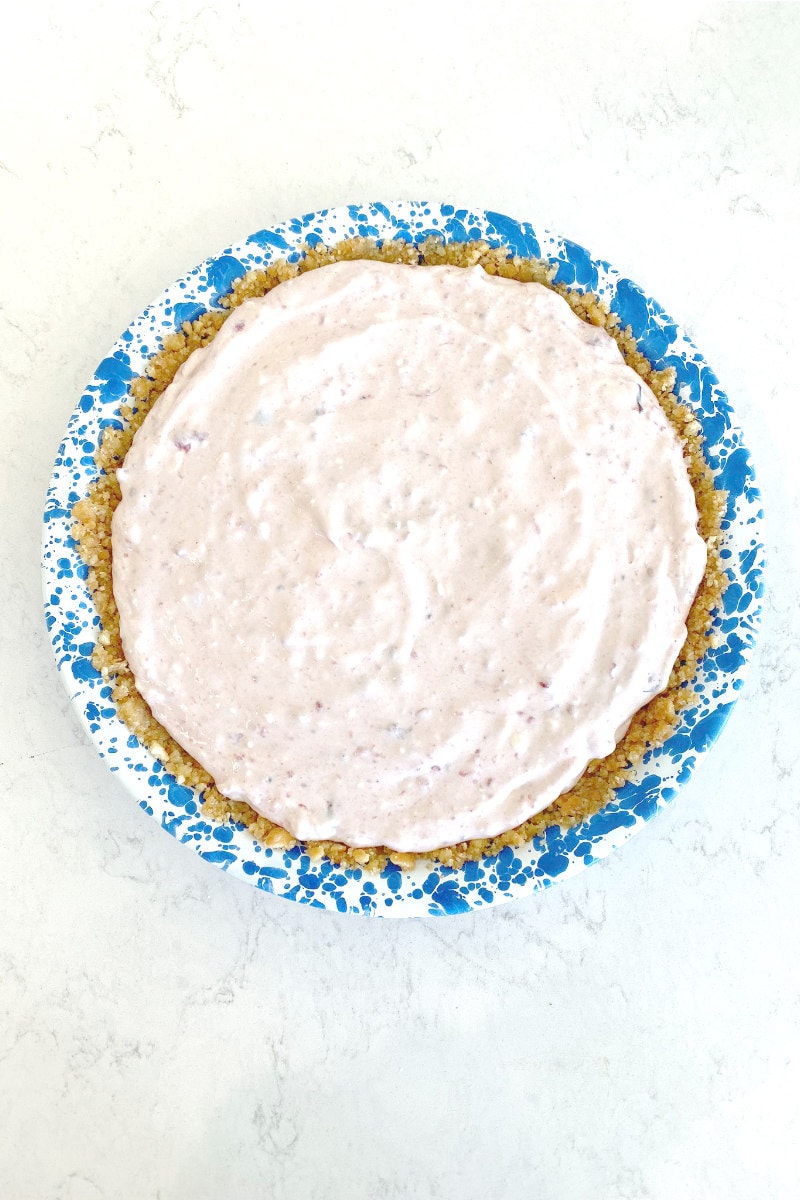 Frozen Cranberry Velvet Pie