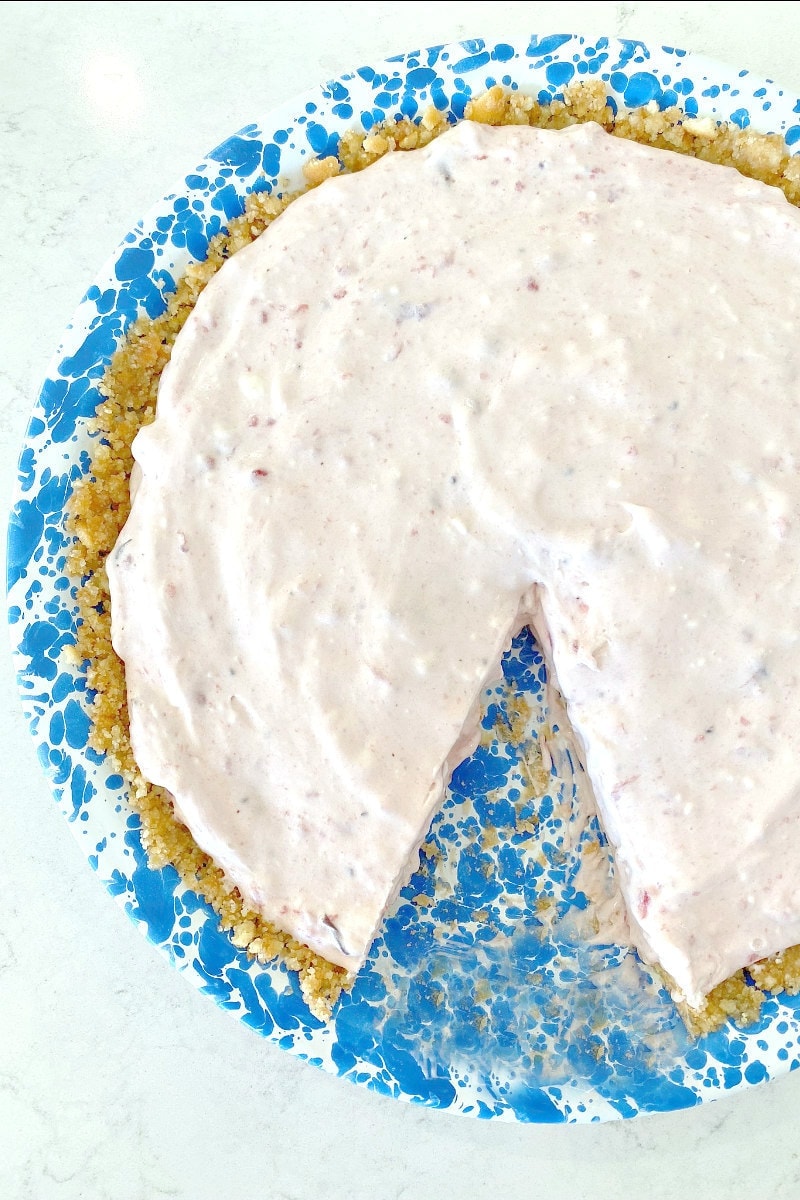 Frozen Cranberry Velvet Pie-image