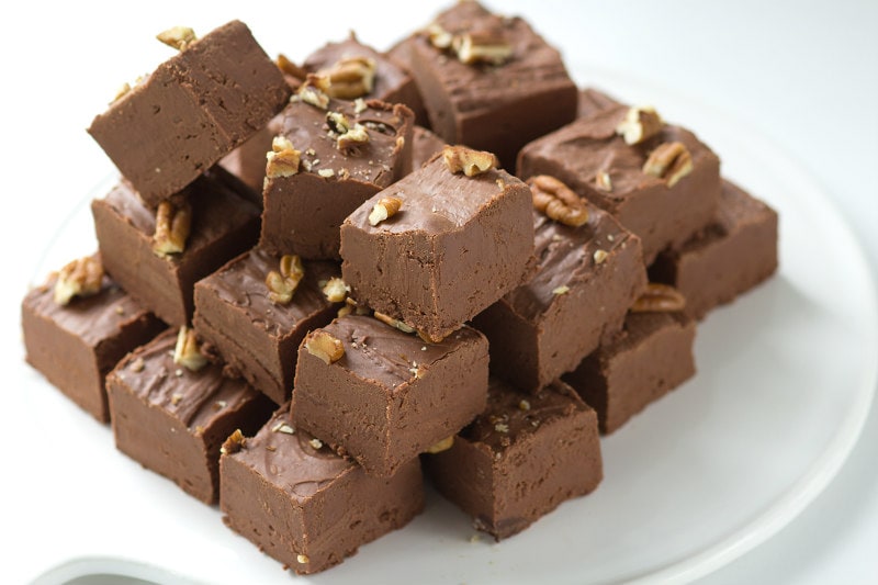 platter of German Chocolate Fudge