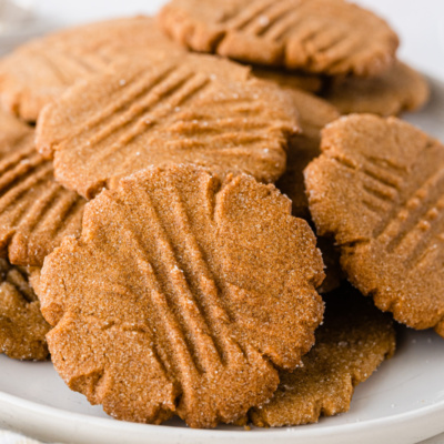 ginger cookies on a platter