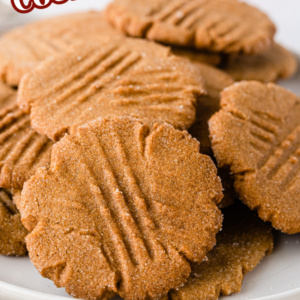 pinterest image for ginger cookies