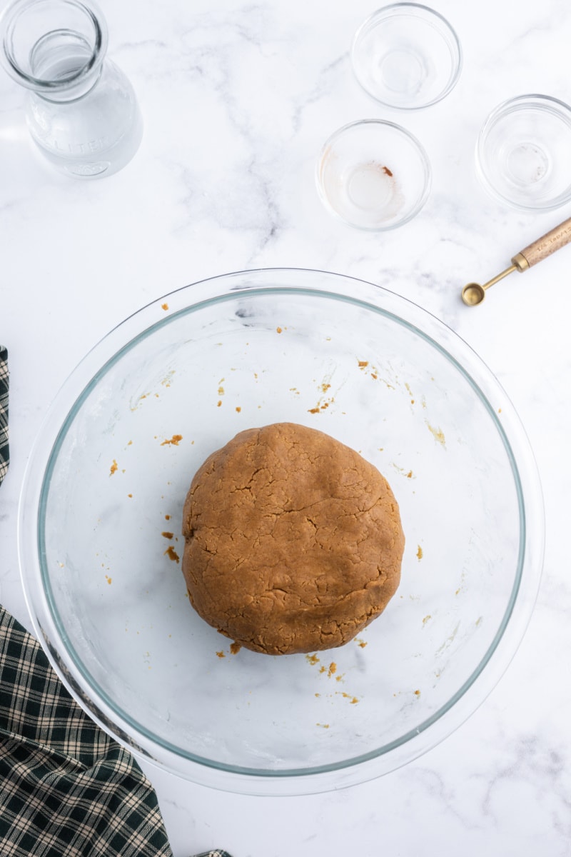 gingerbread dough in a bowl