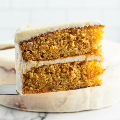 slice of carrot cake