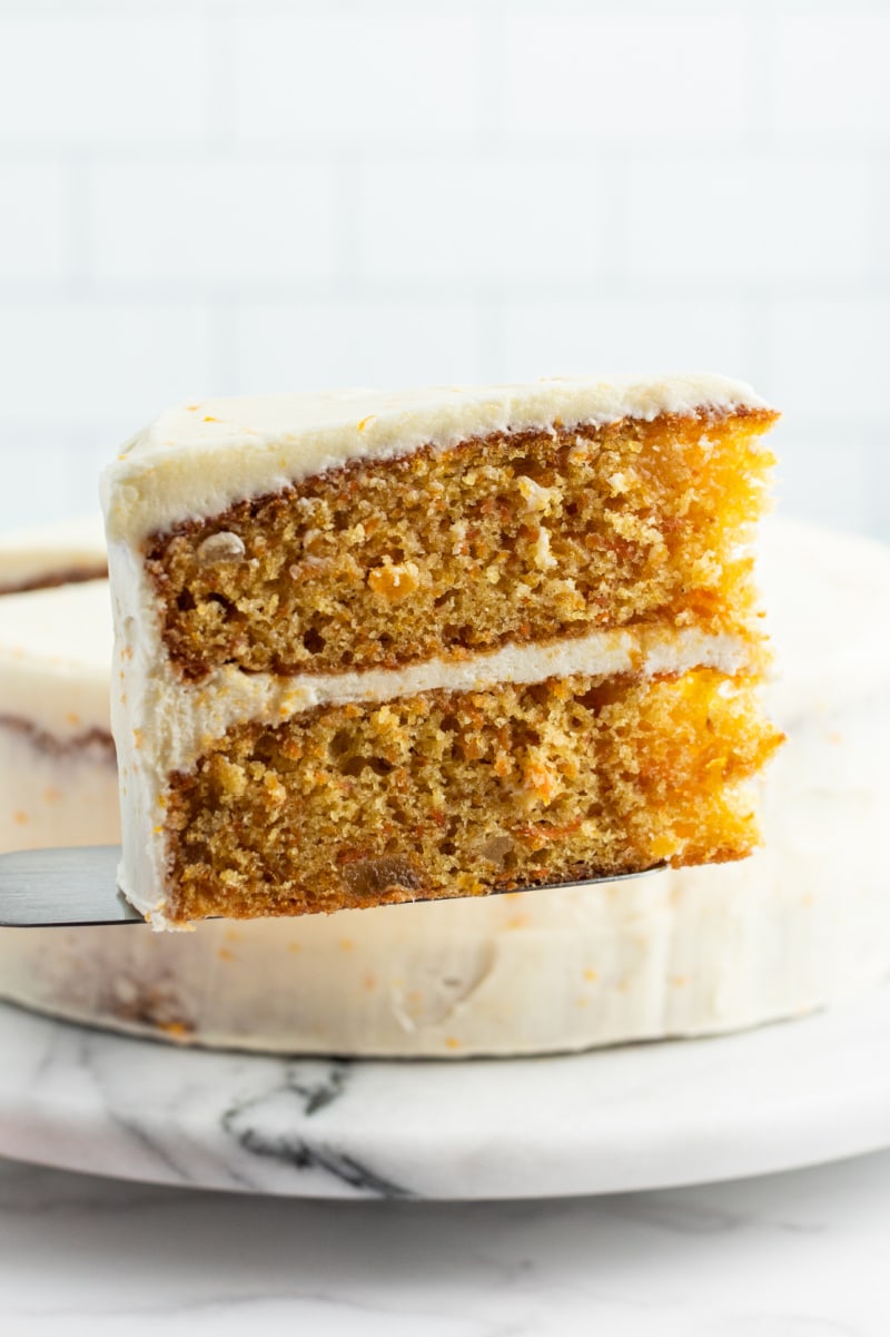 slice of carrot cake