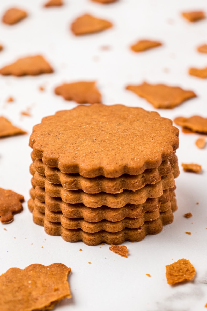 stack of gossamer spice cookies