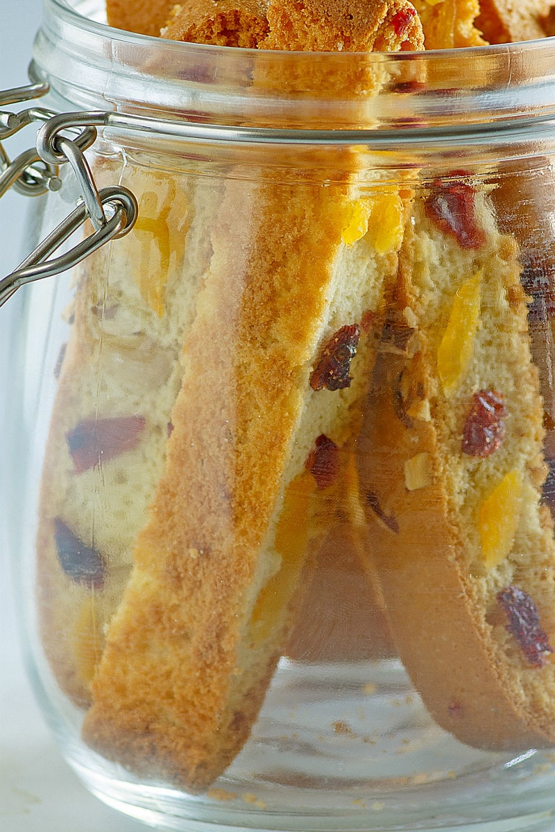 Holiday Biscotti in a jar