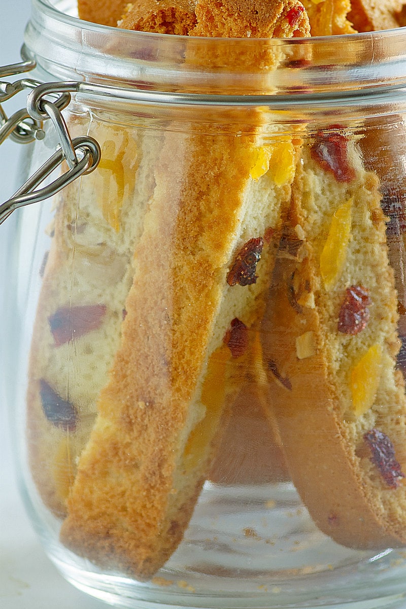 Holiday Biscotti in a jar