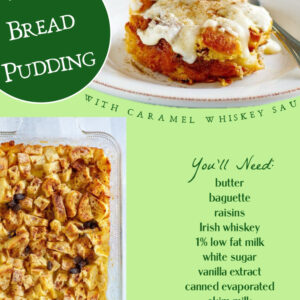 irish bread pudding pinterest pin