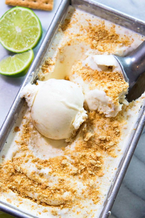 tub of key lime pie ice cream