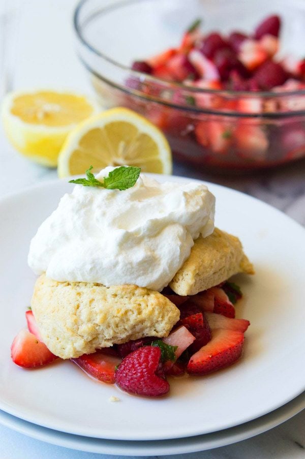 Lemon Berry Shortcakes Recipe - RecipeGirl.com