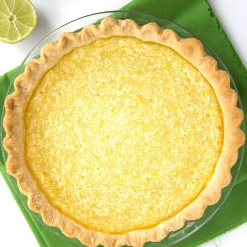 Lime Coconut Buttermilk Pie Recipe Girl®