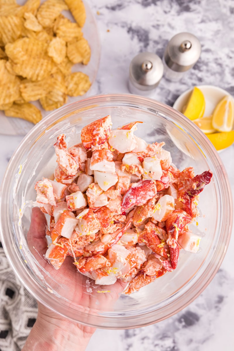 lobster meat in a bowl