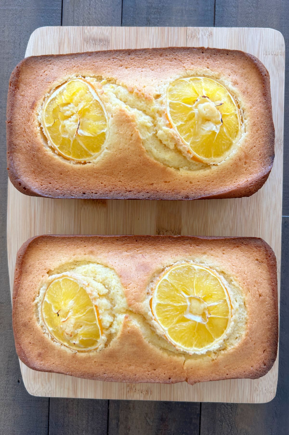 two meyer lemon loaf cakes